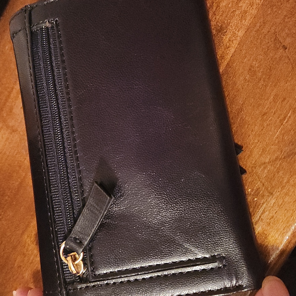 Lodis Black Leather Eallet with Bow Detail - Picture 2 of 12